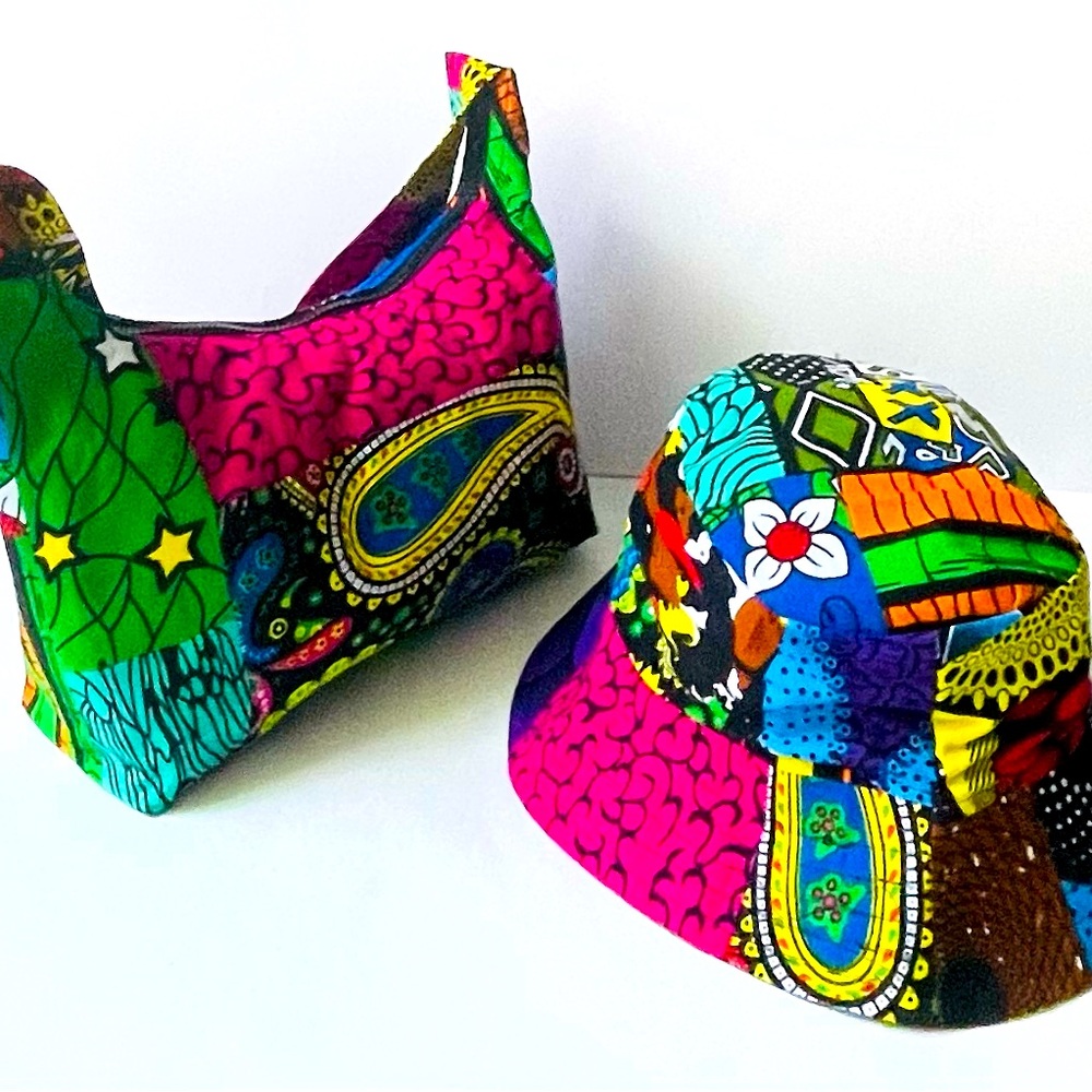BEAUTIFUL Ankara Bucket Hat & Bag